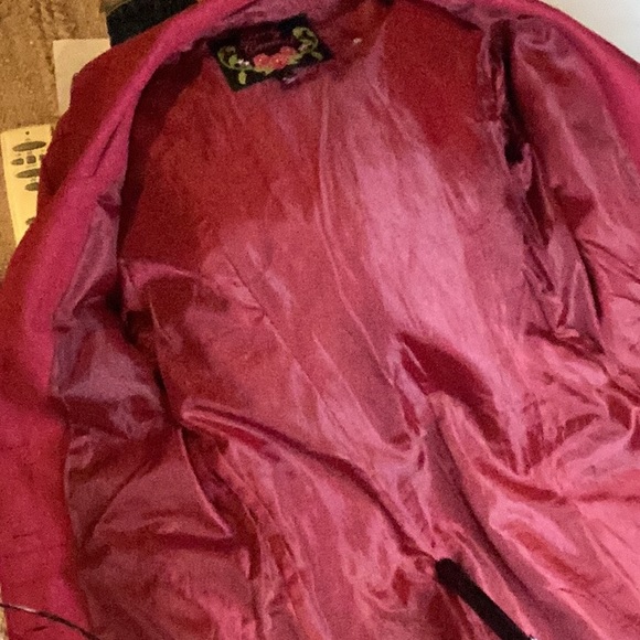 BODY CENTRAL RED WOOL BLEND FITTED WINTER COAT SZ. S - Picture 13 of 13